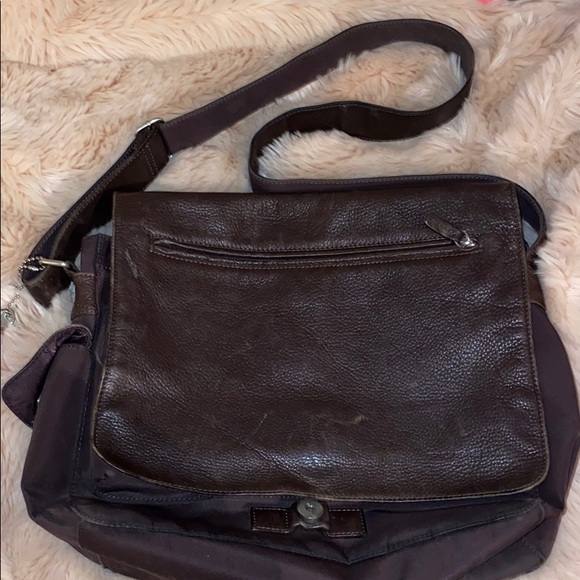 Fossil Dark Brown Leather Crossbody Bag - Picture 1 of 5